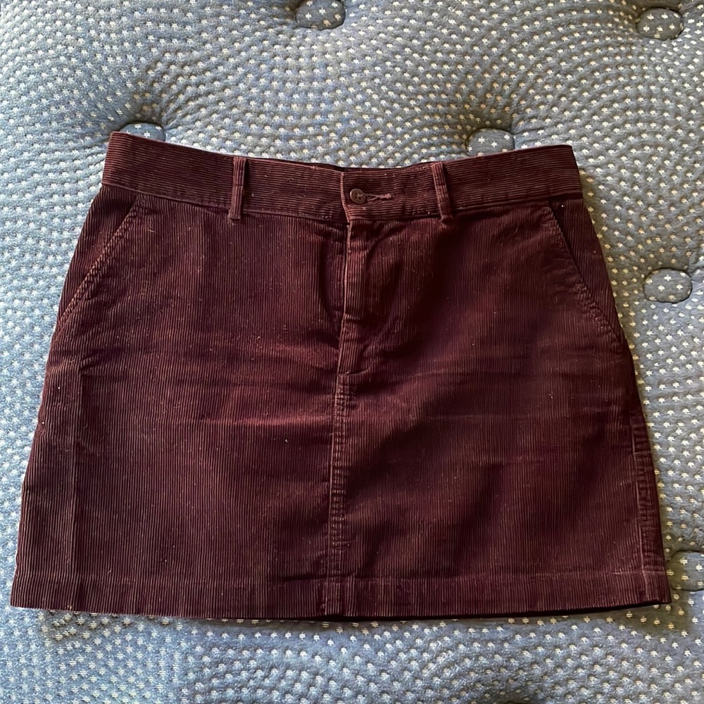 LAST CHANCE Ralph Lauren miniskirt in purple corduroy